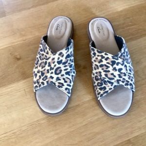 Clark’s Cheetah Summer Sandals